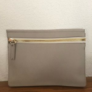 India Hicks Taupe Big Zipper
